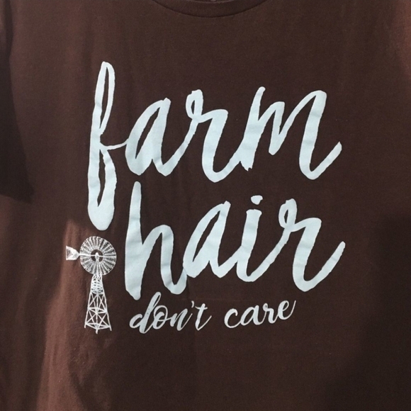 Lost Creek Outfitters “Farm hair don’t care” Shirt - Picture 2 of 3